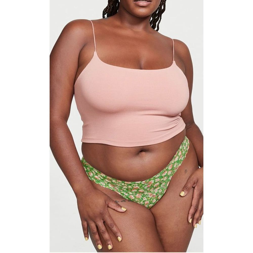 Victoria’s THE LACIE FLORAL LACE THONG PANTY IN CHARTER XXL NWT